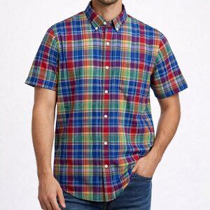 Club Monaco Slim Fit Plaid Button Down Shirt – Men’s Medium